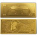 Золотая Банкнота 10$